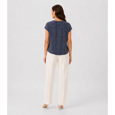 Blusa Feminina Estampada Rovitex Azul G / Azul