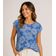 Blusa Feminina Estampada Rovitex Azul GG / Azul