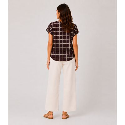 Blusa Feminina Estampada Rovitex Preto GG / Preto