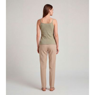 Blusa Feminina Com Alça  Fina Infinita Cor Verde G / Verde