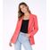 Blazer Alongado Feminino Em Alfaiataria Aishty Laranja G / Laranja