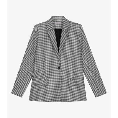 Blazer Feminino Xadrez Endless Preto G / Preto