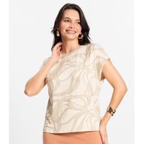 Blusa Feminina em Viscotorcion Rovitex Bege