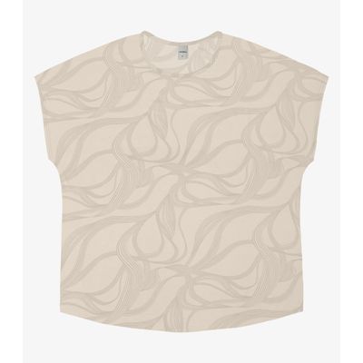 Blusa Feminina em Viscotorcion Rovitex Bege M / Bege