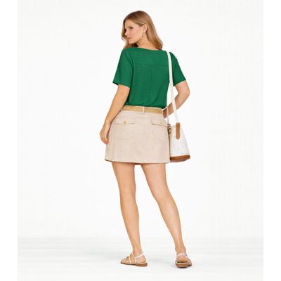 Blusa Feminina Com Recortes Frontais Infinita Cor Verde P / Verde