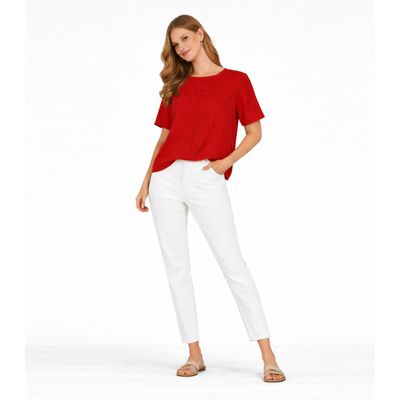 Blusa Feminina Com Recortes Frontais Infinita Cor Laranja P / Laranja