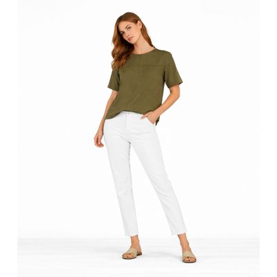 Blusa Feminina Com Recortes Frontais Infinita Cor Verde P / Verde
