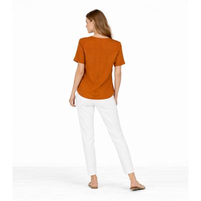 Blusa Feminina Com Recortes Frontais Infinita Cor Marrom P / Marrom