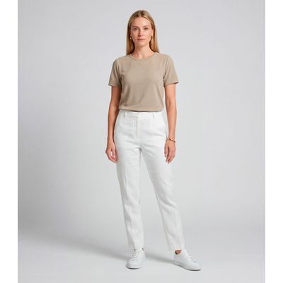 Blusa Feminina Básica Infinita Cor Bege M / Bege