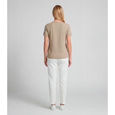 Blusa Feminina Básica Infinita Cor Bege M / Bege