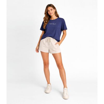 Blusa Feminina Estampa E Costa Maior Infinita Cor Azul GG / Azul