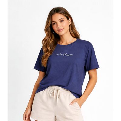 Blusa Feminina Estampa E Costa Maior Infinita Cor Azul M / Azul