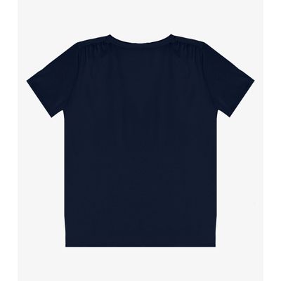 Blusa Feminina Com Recorte Franzido Infinita Cor Azul P / Azul