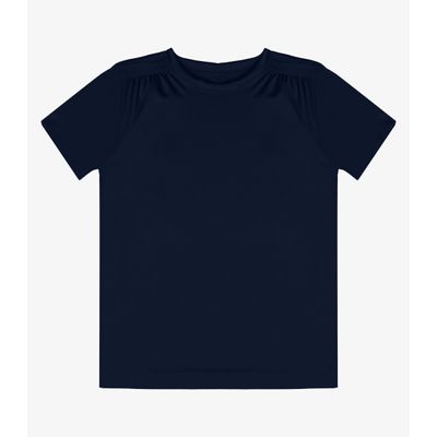 Blusa Feminina Com Recorte Franzido Infinita Cor Azul P / Azul