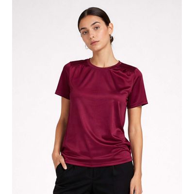 Blusa Feminina Com Recorte Franzido Infinita Cor Vermelho M / Vermelho