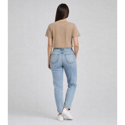 Blusa Feminina Em Malha Poliéster Infinita Cor Bege GG / Bege