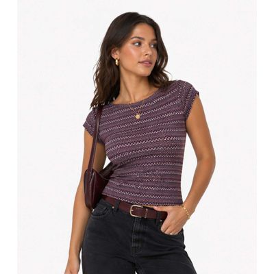 Blusa Feminina Em Jacquard Marino Infinita Cor Roxo G / Roxo