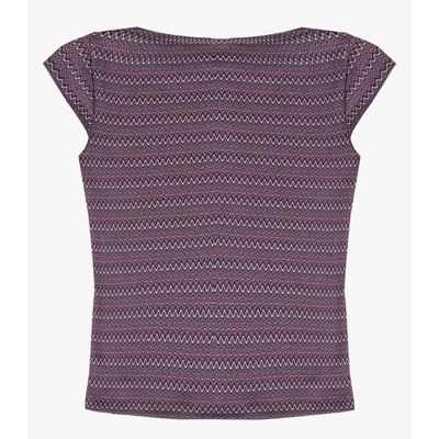 Blusa Feminina Em Jacquard Marino Infinita Cor Roxo G / Roxo
