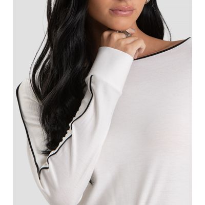 Blusa Feminina em Viscose Creponada Dianna Bege GG / Bege