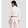 Blusa Feminina Gola Alta Cruzada Canelada Dianna Bege P / Bege