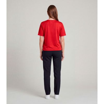 Blusa Feminina 100% Poliéster Básica Infinita Cor Vermelho P / Vermelho