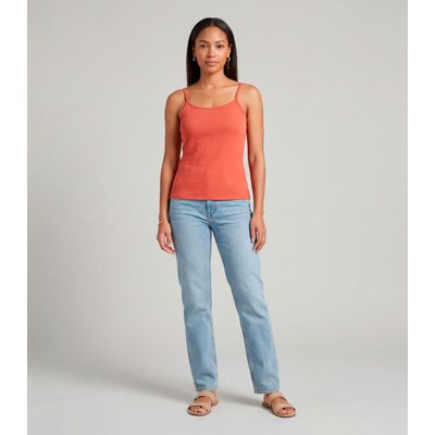 Blusa Feminina Com Alça  Fina Infinita Cor Vermelho M / Vermelho