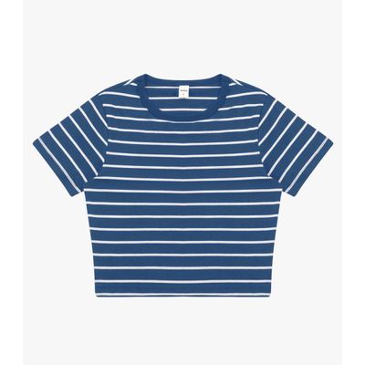 Blusa Feminina em Cotton Leve Rovitex Azul M / Azul