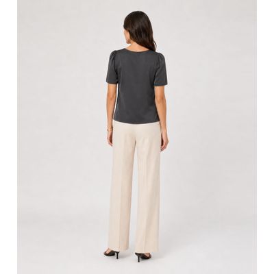 Blusa Feminina Em Malha Langui Infinita Cor Cinza P / Cinza