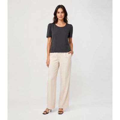 Blusa Feminina Em Malha Langui Infinita Cor Cinza G / Cinza