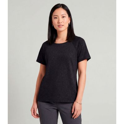 Blusa Feminina Básica Infinita Cor Preto M / Preto