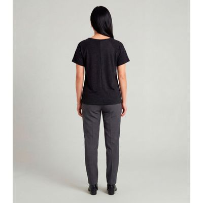 Blusa Feminina Básica Infinita Cor Preto M / Preto