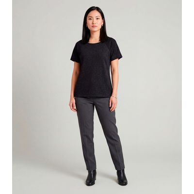 Blusa Feminina Básica Infinita Cor Preto M / Preto