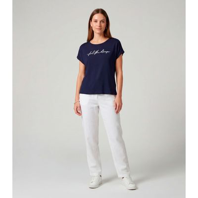 Blusa Feminina em Visco Tricot Infinita Cor Azul G / Azul