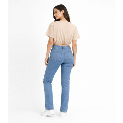 Blusa Feminina Elástico Na Cintura Infinita Cor Marrom GG / Marrom