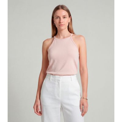 Blusa Feminina Com Cava Americana Infinita Cor Marrom G / Marrom