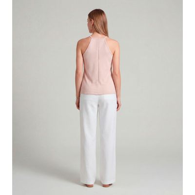 Blusa Feminina Com Cava Americana Infinita Cor Marrom G / Marrom