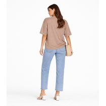 Blusa Feminina Com Mangas Amplas Infinita Cor Marrom