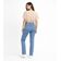 Blusa Feminina Elástico Na Cintura Infinita Cor Marrom M / Marrom