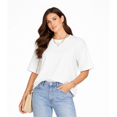 Blusa Feminina Com Mangas Amplas Infinita Cor Bege GG / Bege