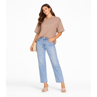 Blusa Feminina Com Mangas Amplas Infinita Cor Marrom GG / Marrom