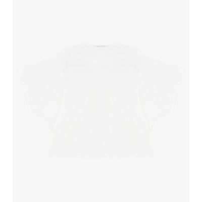 Blusa Feminina Com Mangas Amplas Infinita Cor Bege GG / Bege