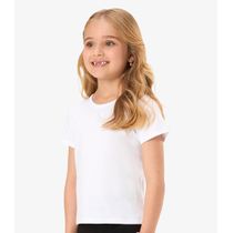 Blusa Básica Infantil Cotton Leve Rovi Kids Branco
