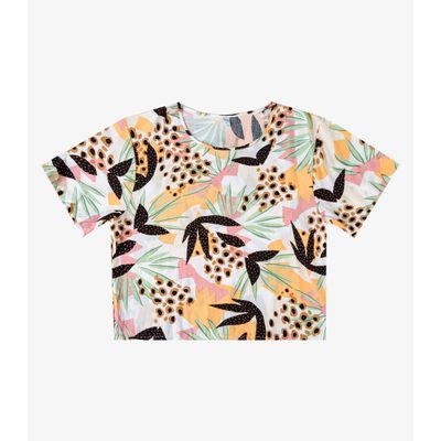 Blusa Feminina Com Estampa Rotativa Infinita Cor Branco G / Branco