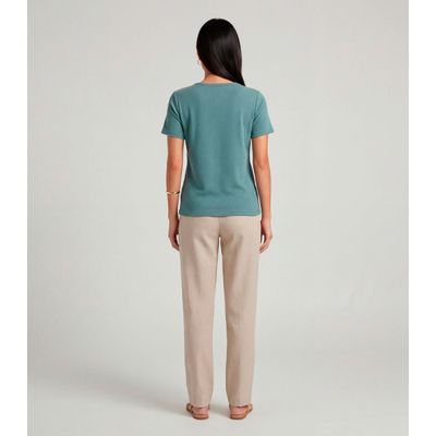 Blusa Feminina Básica Infinita Cor Verde G / Verde