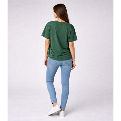 Blusa Feminina Estampa E Costa Maior Infinita Cor Verde GG / Verde