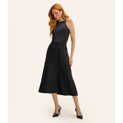 Blusa Feminina De Alça Shine Endless Preto G / Preto