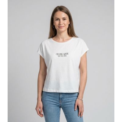 Blusa Feminina Com Estampa Localizada Infinita Cor Branco G / Branco