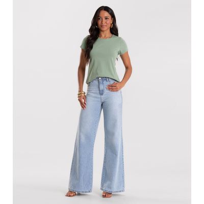 Blusa Feminina Cotton Leve Básica Rovitex Verde M / Verde