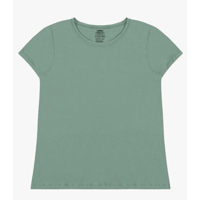 Blusa Feminina Cotton Leve Básica Rovitex Verde G / Verde