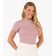 Blusa Feminina Básica Em Ribana Com Gola Rovitex Rosa M / Rosa